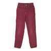 Vintage Unbranded Jeans - 26W UK 6 Burgundy Cotton jeans Unbranded   