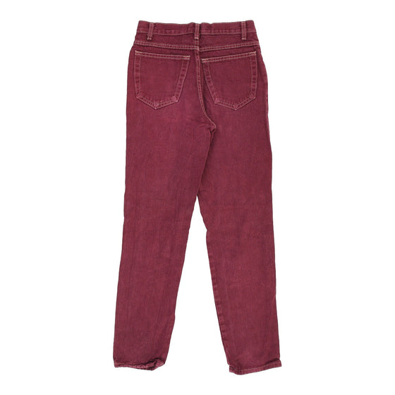 Vintage Unbranded Jeans - 26W UK 6 Burgundy Cotton jeans Unbranded   