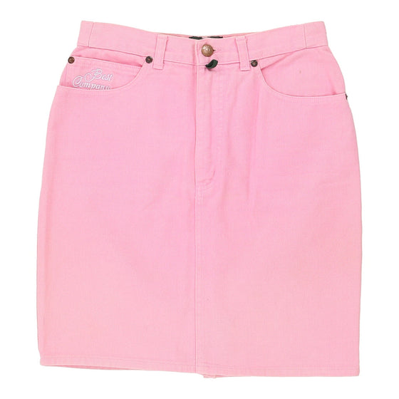 Vintage Best Company Denim Skirt - XS UK 6 Pink Cotton denim skirt Best Company   