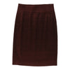 Vintage Unbranded Skirt - Small UK 10 Red Acetate skirt Unbranded   