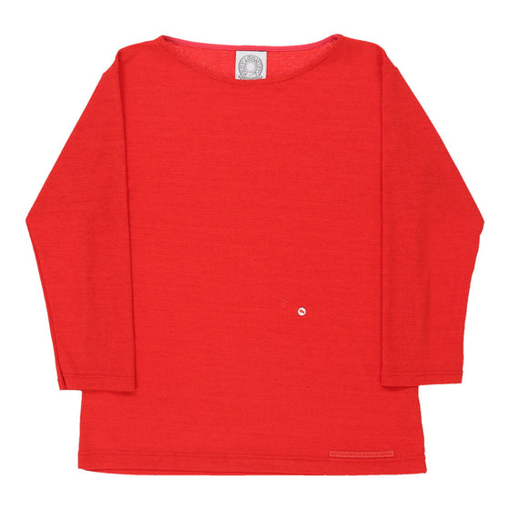 Vintage Roberta Di Camerino Long Sleeve T-Shirt - Medium Red Cotton long sleeve t-shirt Roberta Di Camerino   