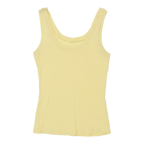 Vintage Unbranded Vest - Medium Yellow Cotton vest Unbranded   