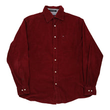  Tommy Hilfiger Cord Shirt - Small Red Cotton cord shirt Tommy Hilfiger   