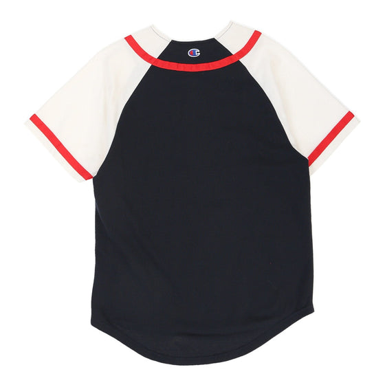 Champion Spellout Jersey - XS Navy Polyester jersey Champion   