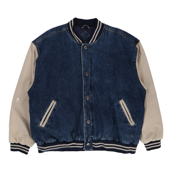 Basic Editions Varsity Jacket - XL Blue Cotton varsity jacket Basic Editions   