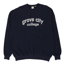  Grove City College Soffe College Sweatshirt - 2XL Navy Cotton sweatshirt Soffe   