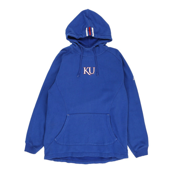 KU Adidas Hoodie - Small Blue Cotton Blend hoodie Adidas   