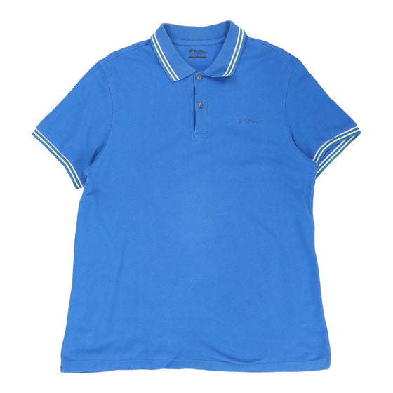 Lotto Polo Shirt - XL Blue Cotton polo shirt Lotto   