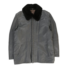  Unbranded Leather Jacket - 2XL Grey Leather leather jacket Unbranded   