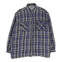  Lined North Crest Checked Overshirt - XL Grey Cotton overshirt North Crest   