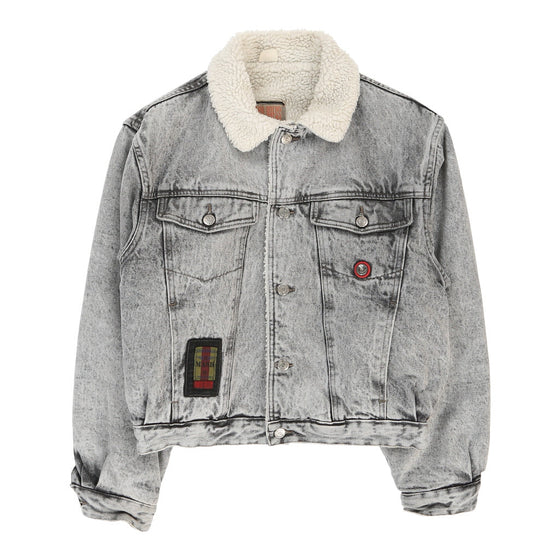 Mash Denim Jacket - Small Grey Cotton denim jacket Mash   