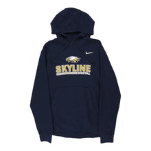  Vintage Skyline Basketball Nike Hoodie - Small Blue Cotton hoodie Nike   