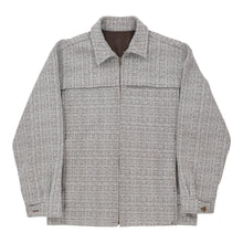 Vintage Unbranded Jacket - Medium Grey Cotton jacket Unbranded   