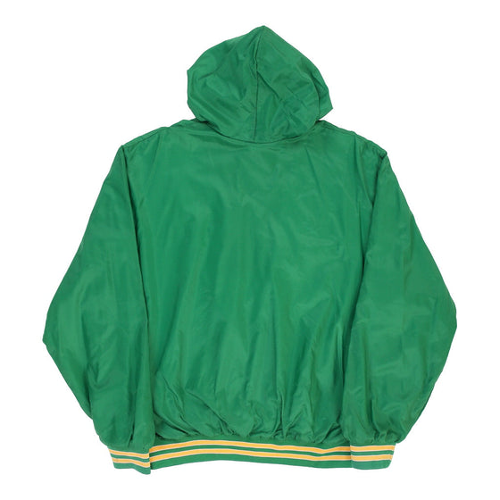 Vintage Pirates Coaching Staff Rennoc Baseball Jacket - XL Green Nylon baseball jacket Rennoc   