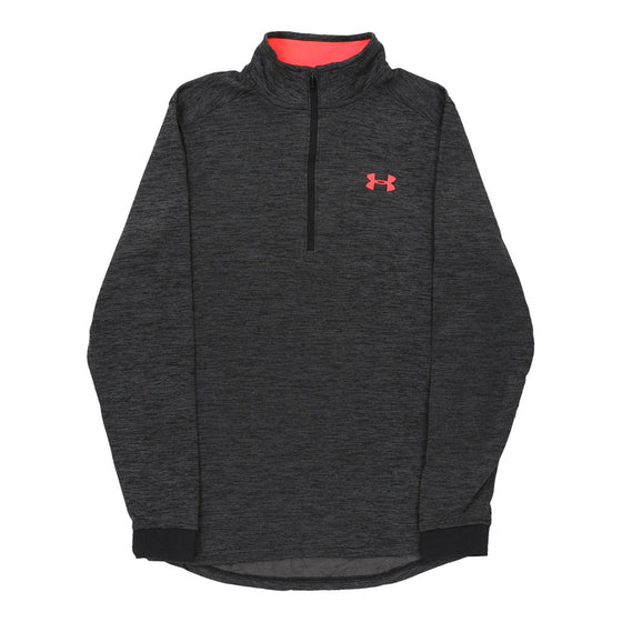Vintage Under Armour 1/4 Zip - Small Grey Polyester 1/4 zip Under Armour   