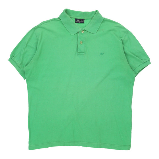 Vintage Rifle Polo Shirt - Small Green Cotton polo shirt Rifle   