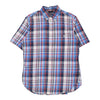 Vintage Chaps Ralph Lauren Check Shirt - Medium Blue Cotton check shirt Chaps Ralph Lauren   