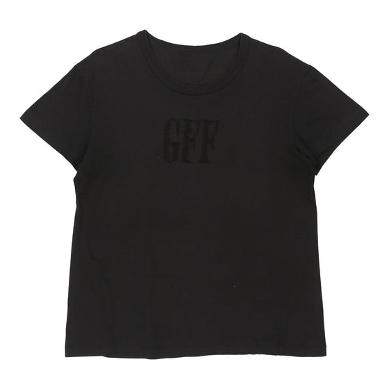 Gianfranco Ferre Spellout T-Shirt - XL Black Cotton t-shirt Gianfranco Ferre   