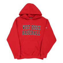  West Essex Baseball Pennant Hoodie - Medium Red Cotton hoodie Pennant   
