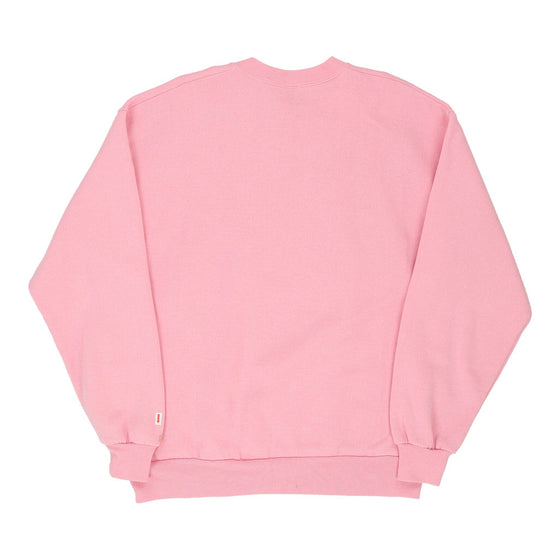 Jerzees Floral Sweatshirt - Large Pink Cotton sweatshirt Jerzees   