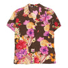 Prisma Floral Patterned Shirt - Small Brown Cotton patterned shirt Prisma   