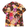 Prisma Floral Patterned Shirt - Small Brown Cotton patterned shirt Prisma   
