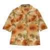 Sara Glenzer Floral Patterned Shirt - Large Brown Polyester patterned shirt Sara Glenzer   