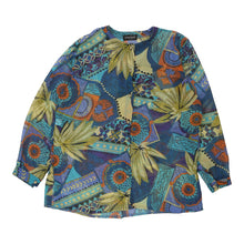  Spiritosa Patterned Shirt - Small Blue Viscose patterned shirt Spiritosa   