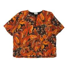  Pull Floral Patterned Shirt - Large Orange Viscose Blend patterned shirt Pull   