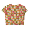 Unbranded Cropped Patterned Shirt - Medium Multicoloured Cotton patterned shirt Unbranded   