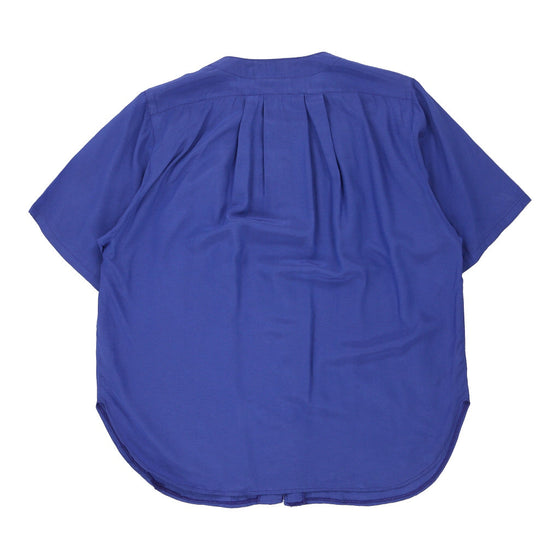 Accordo Short Sleeve Shirt - Medium Blue Viscose Blend short sleeve shirt Accordo   