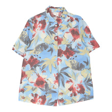  Unbranded Floral Patterned Shirt - XL Blue Cotton Blend patterned shirt Unbranded   