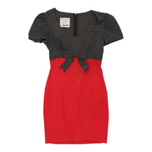  Vintage Cheap & Chic Moschino Sheath Dress - Small Black & Red Cotton sheath dress Moschino   
