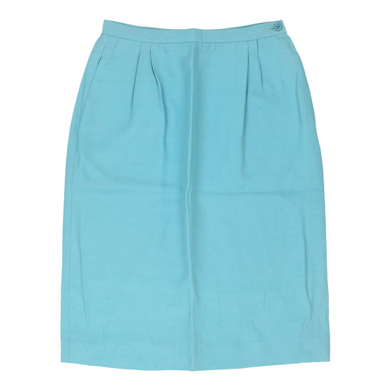 Vintage Valentino Skirt - XS UK 6 Blue Polyester skirt Valentino   