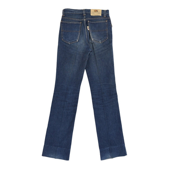 Vintage Fruit Of The Loom High Waisted Jeans - 28W UK 8 Blue Cotton jeans Fruit of The Loom   