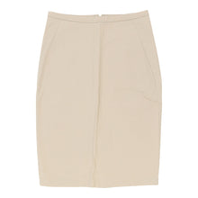  Vintage Benetton Skirt - Small UK 8 Beige Cotton skirt Benetton   