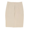 Vintage Benetton Skirt - Small UK 8 Beige Cotton skirt Benetton   