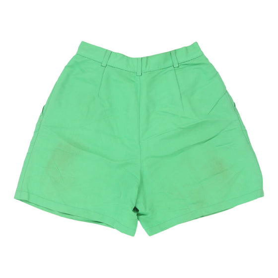 Vintage Iceberg High Waisted Shorts - 26W UK 8 Green Cotton shorts Iceberg   