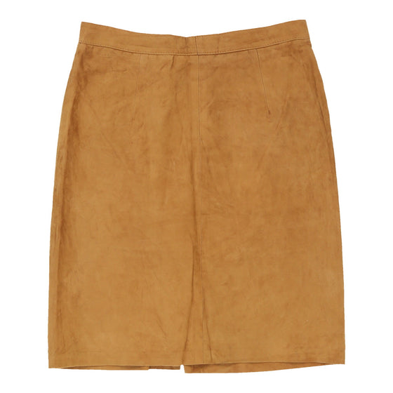 Vintage Unbranded Skirt - Small UK 8 Brown Leather skirt Unbranded   