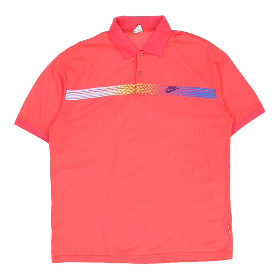 Vintage Nike Polo Shirt - 2XL Red Cotton polo shirt Nike   