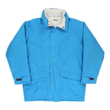  Vintage Fila Coat - Medium Blue Cotton coat Fila   