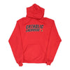 Vintage Catholic Lacrosse Champion Hoodie - Medium Red Cotton hoodie Champion   