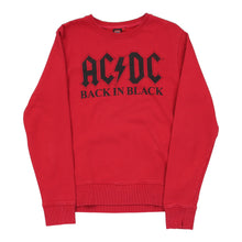  AC/DC Back In Black Unbranded Band Sweatshirt - Small Red Cotton sweatshirt Unbranded   