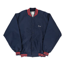  Vintage Hartwell Baseball Jacket - XL Blue Polyester baseball jacket Hartwell   