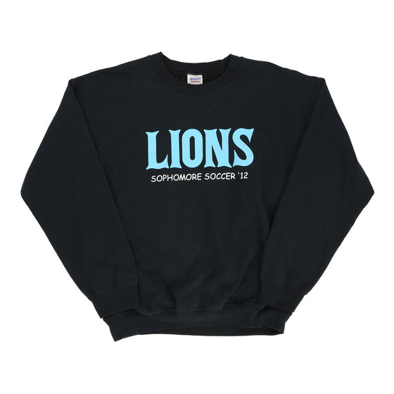 Lions Sophomore Soccer 2012 Gildan College Sweatshirt - Medium Black Cotton sweatshirt Gildan   