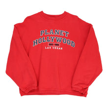  Las Vegas Planet Hollywood Embroidered Sweatshirt - Large Red Cotton sweatshirt Planet Hollywood   