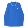 Vintage Lotto Long Sleeve Polo Shirt - 3XL Blue Cotton long sleeve polo shirt Lotto   