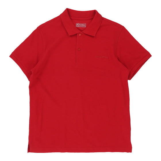 Vintage Lotto Polo Shirt - Medium Red Cotton polo shirt Lotto   