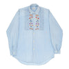 Vintage Benetton Denim Shirt - Large Blue Cotton denim shirt Benetton   
