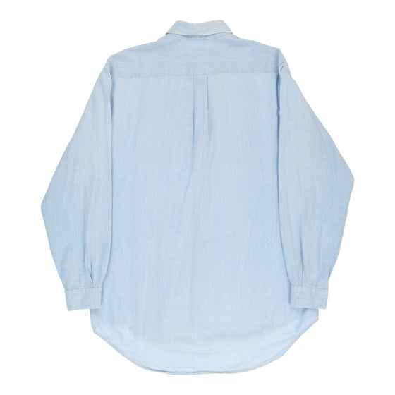 Vintage Benetton Denim Shirt - Large Blue Cotton denim shirt Benetton   